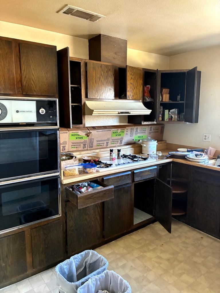 Dated kitchen in a Las Vegas 89145 house bought as-is for cash