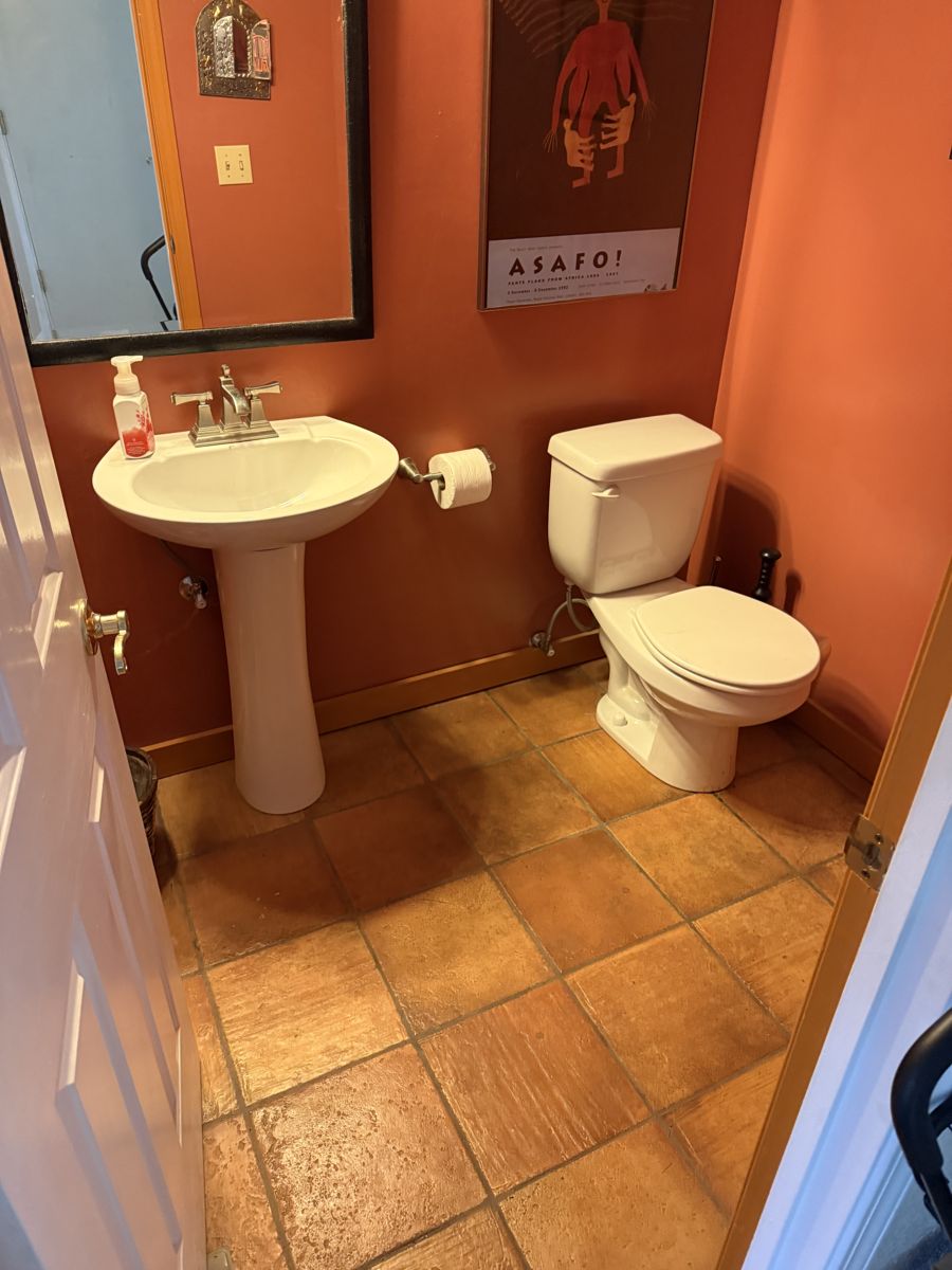 Dated bathroom in a Reno 89523 house bought as-is for cash
